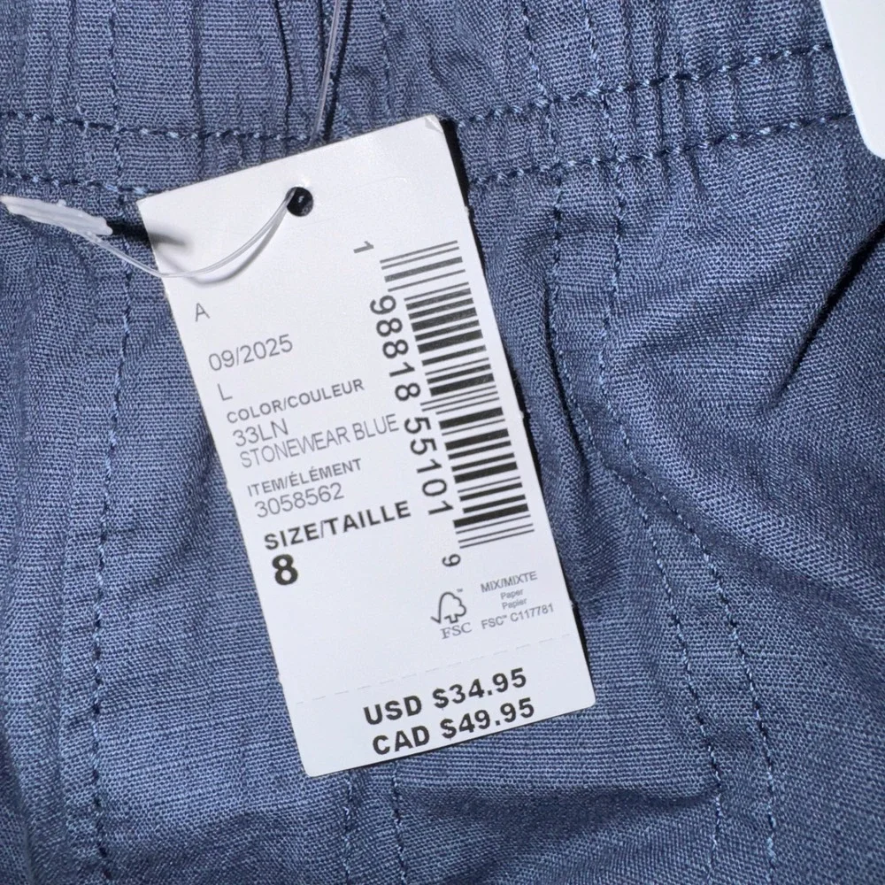 The Children's Place Baggy Cargo Pants Size 8 Stonewear Blue Boys New With Tags